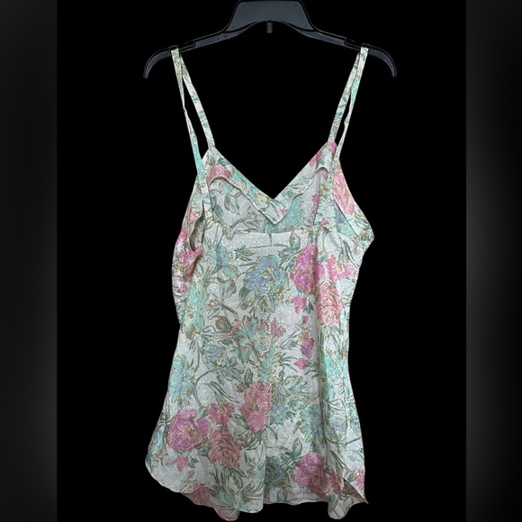 Vintage 90’s Floral Slip Women’s size Large Romantic Feminine Sleepwear Dress - Picture 3 of 5